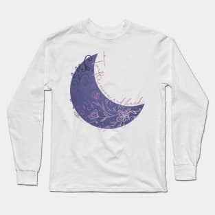 To The Moon and Back Crescent Moon Long Sleeve T-Shirt